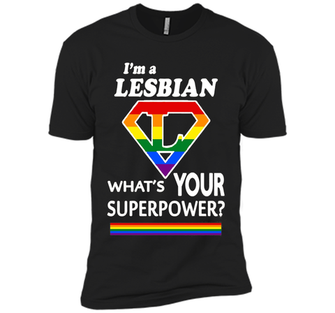 a lesbian whats your superpower rainbow gay pride flag shirt