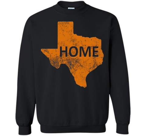 Home - Texas Orange on Blue T-Shirt