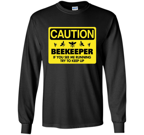 Beekeeper T-Shirt Beekeeping Shirt If You See Me Running Tee