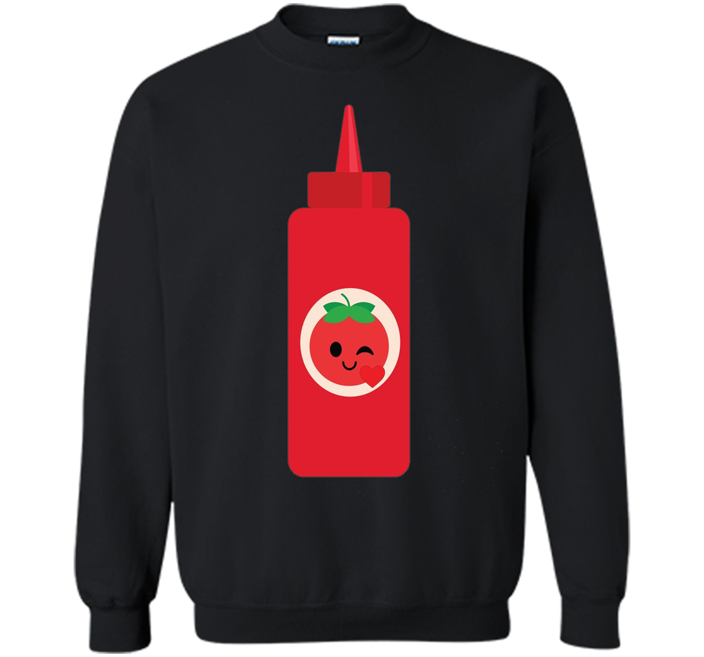 Ketchup Sauce Emoji Flirt & Kiss Shirt Catsup T-Shirt Tee