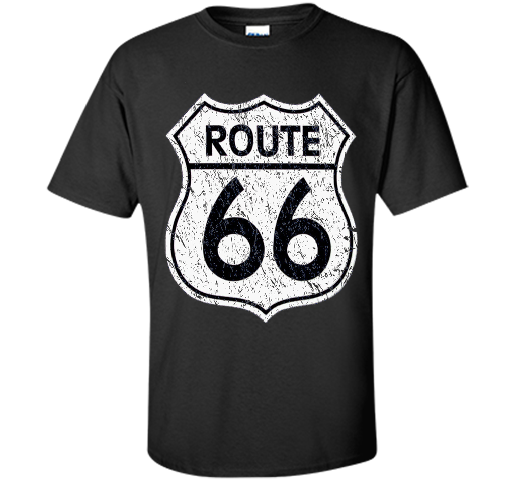 Historical Route 66 Distressed Vintage Look T Shirt
