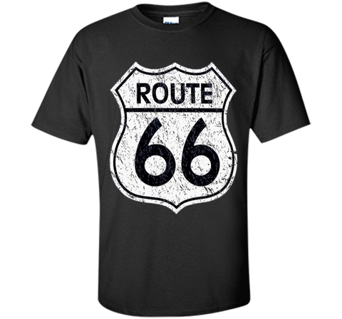Historical Route 66 Distressed Vintage Look T Shirt