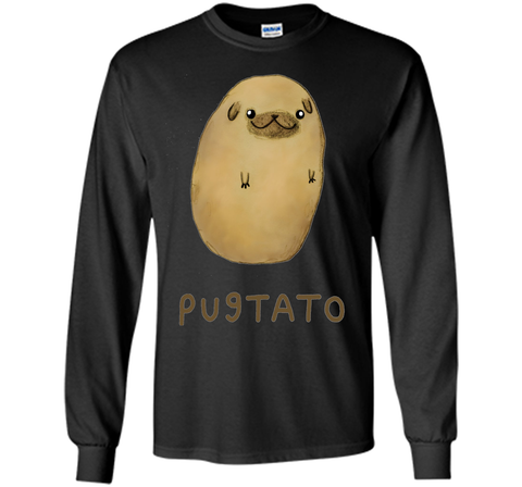 Funny Cute Dog Pug Potato T-Shirt