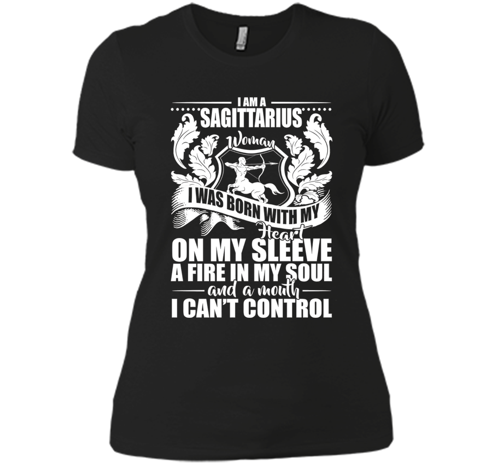 I'm A Sagittarius Woman With My Heart On My Sleeve T-shirt
