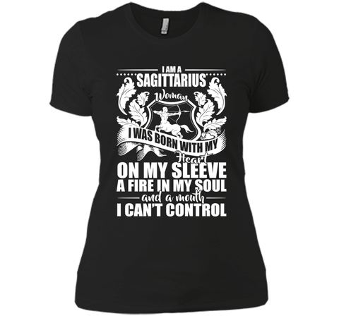 I'm A Sagittarius Woman With My Heart On My Sleeve T-shirt