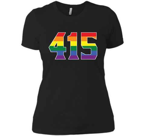 415 Area Code San Francisco CA Gay Pride LGBT Rainbow Shirt