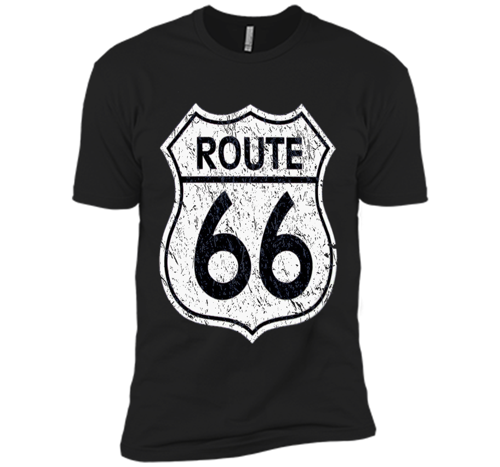 Historical Route 66 Distressed Vintage Look T Shirt