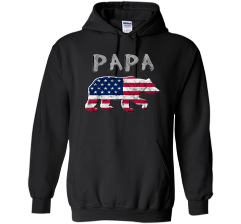 Bear USA Flag Shirt Patriotic Family 4th of July for Men