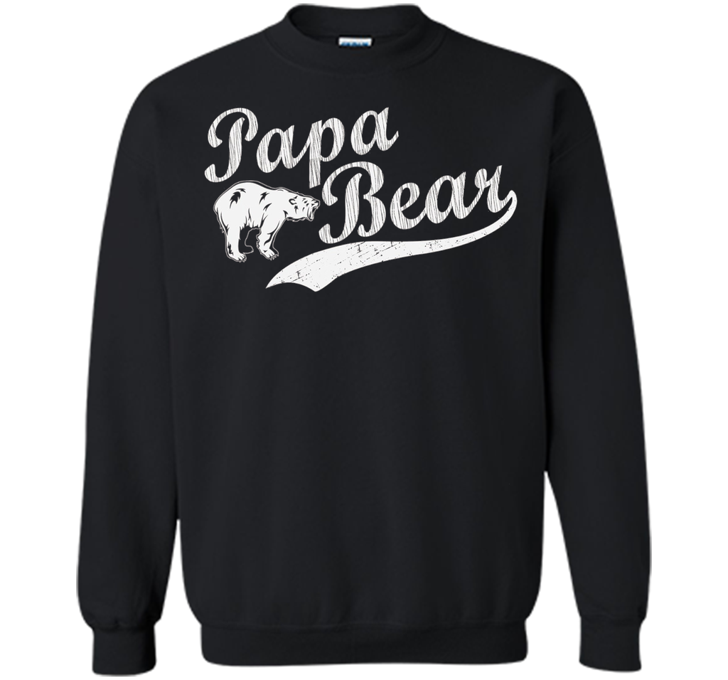 Men's Papa Bear T Shirt Father's Day Dad Gift