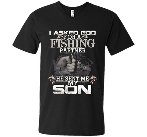 I Asked God For A Fishing Partner He Sent Me My Son t-shirt