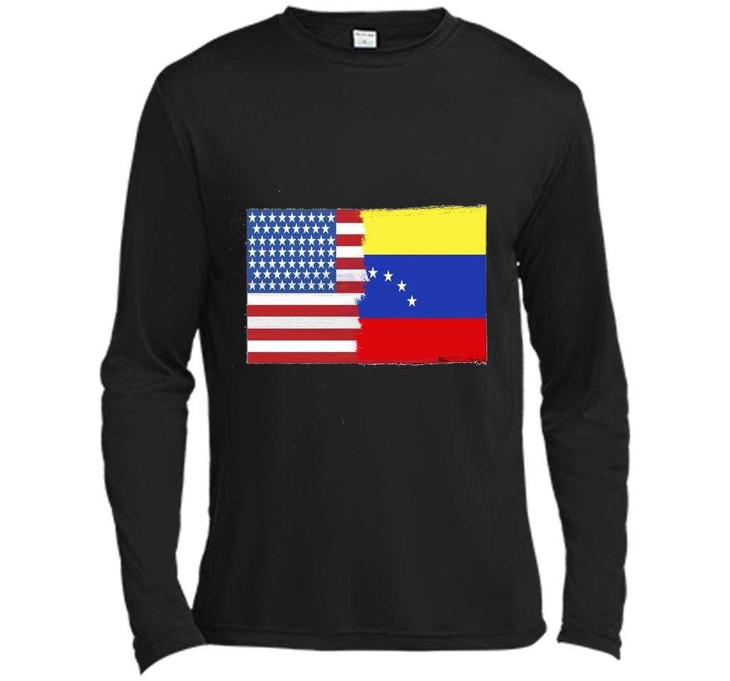 Venezuelan American Half Venezuela Half America Flag Shirt