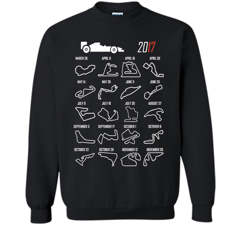 Race Calendar Racing Fan 2017 T shirt
