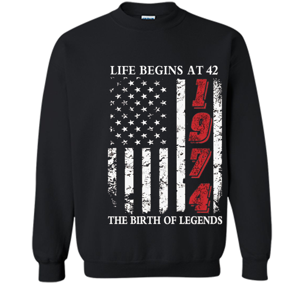 Life Begins At 42 The Birth Of Legends t-shirt
