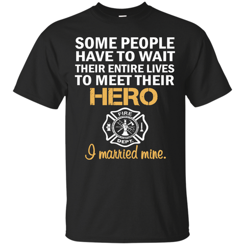 firefighter's wife matching family T-Shirt