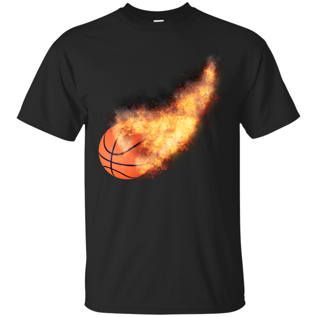 flaming basketball T-Shirt