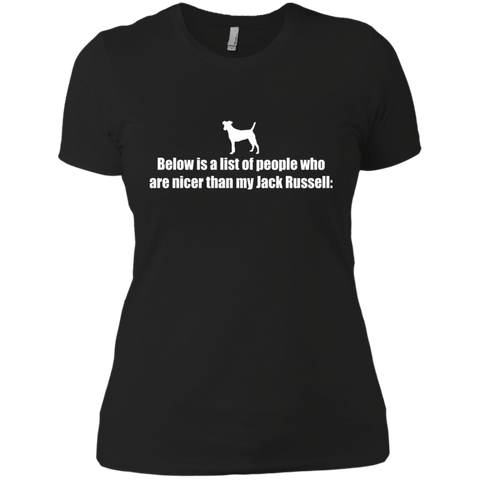 below is a list of people - jack russell T-Shirt