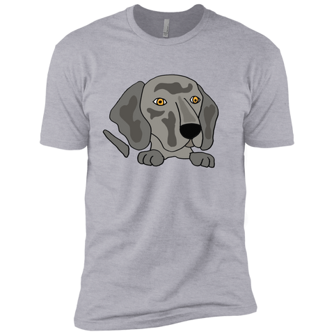 funny cute weimaraner puppy dog art T-Shirt