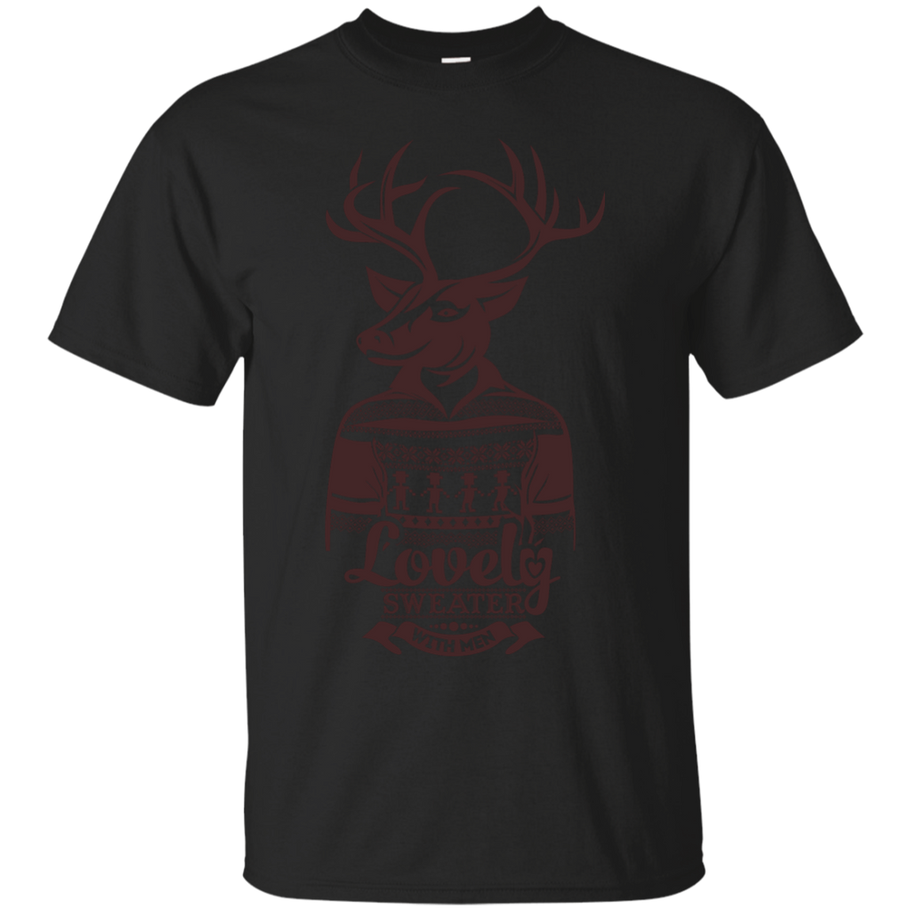 deer lovely sweater with men holiday sweater T-Shirt