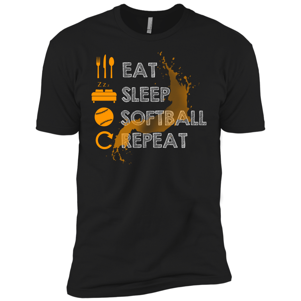 eat, sleep, softball and repeat T-Shirt