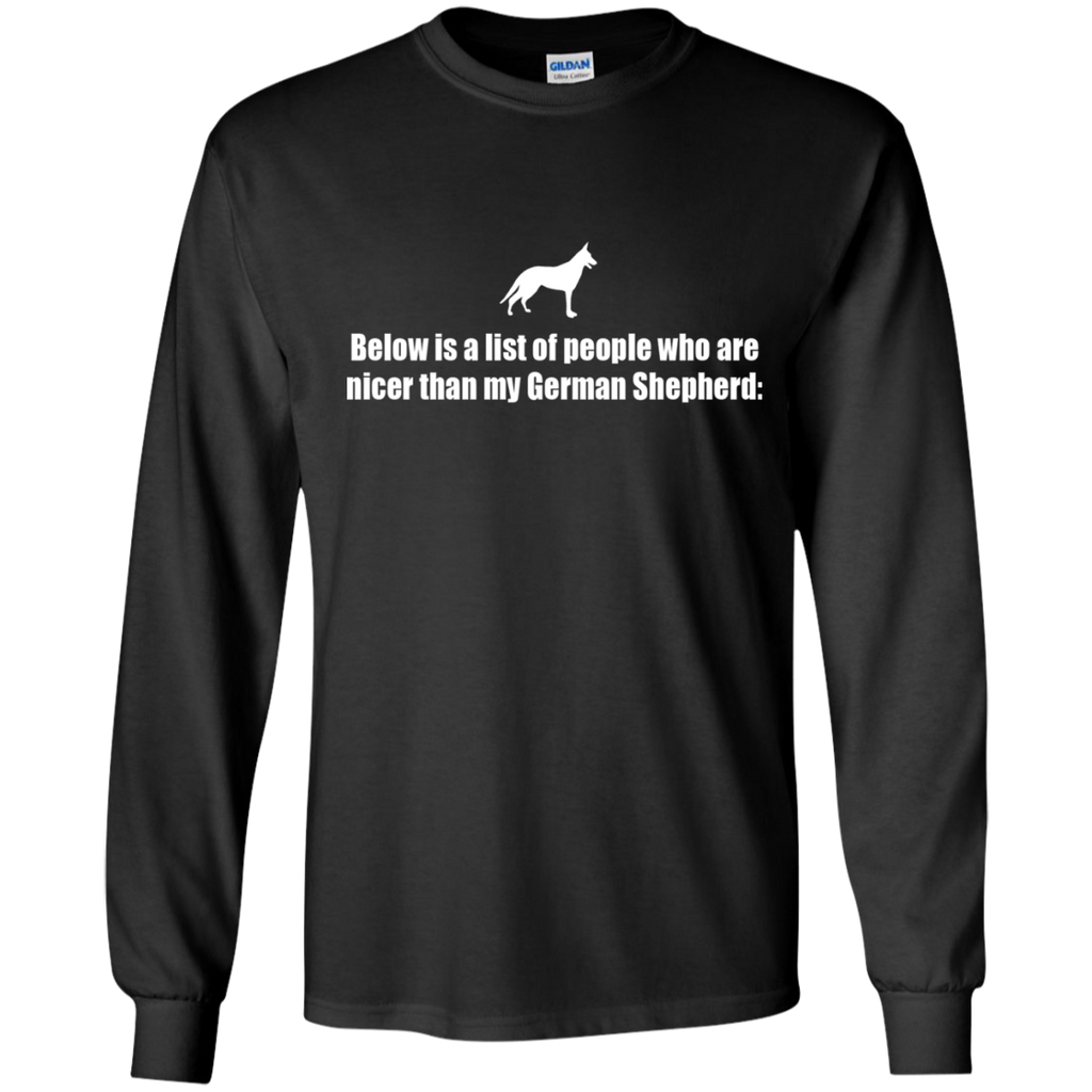 below is a list of people -german shepherd T-Shirt