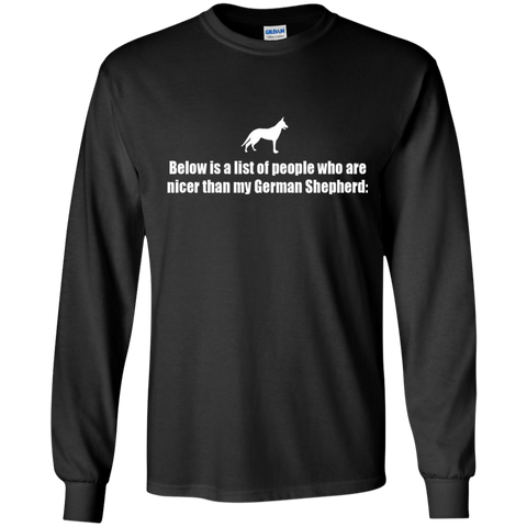 below is a list of people -german shepherd T-Shirt
