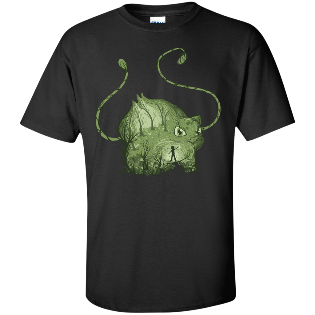 inside the green T-Shirt