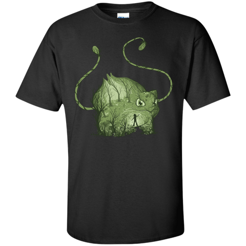 inside the green T-Shirt