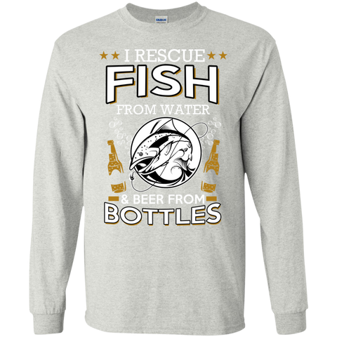fish from water and beer from bottles T-Shirt