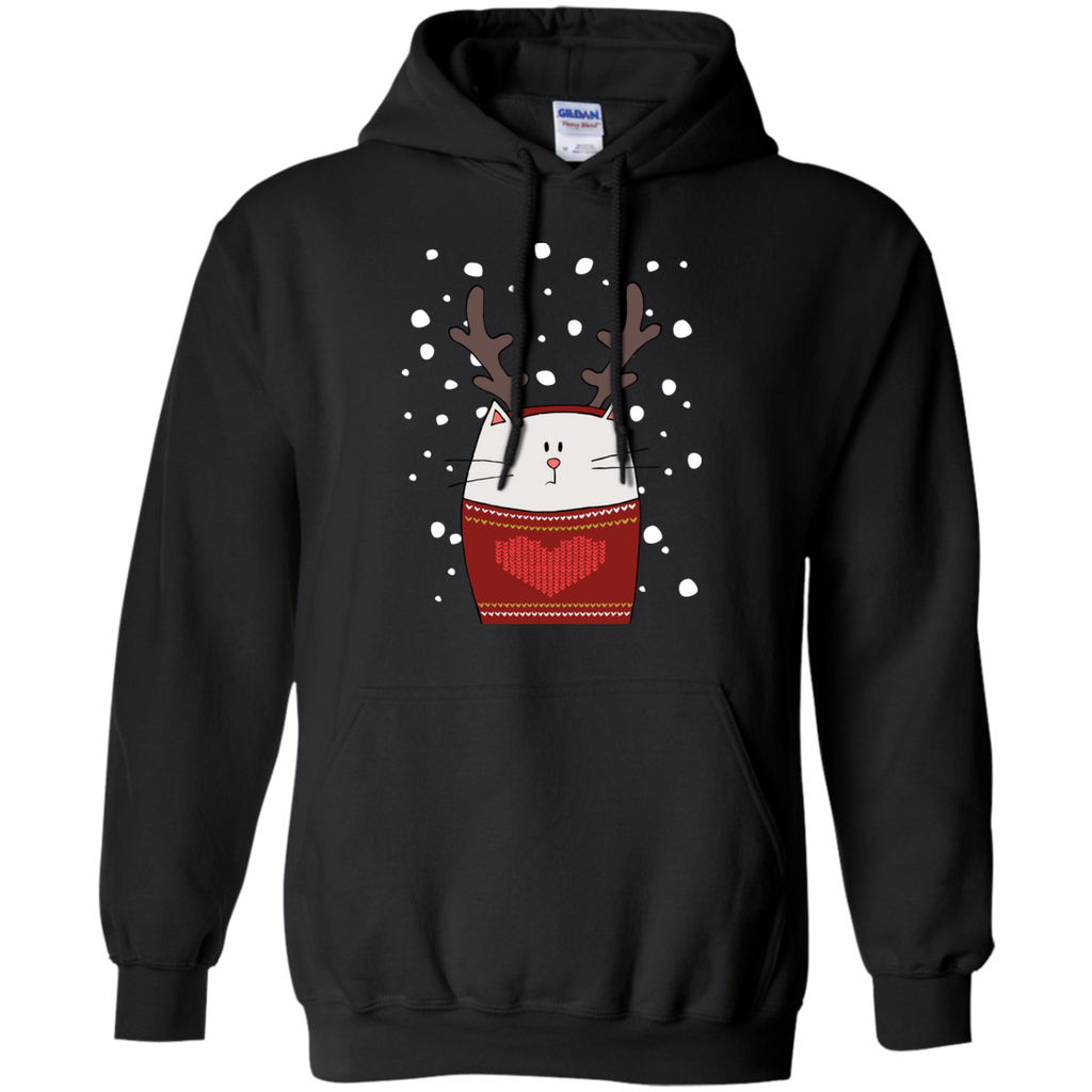 cat reindeer holiday sweater T-Shirt