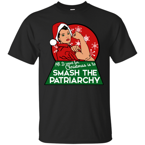 all i want for christmas is to smash the patriarchy holiday sweater T-Shirt