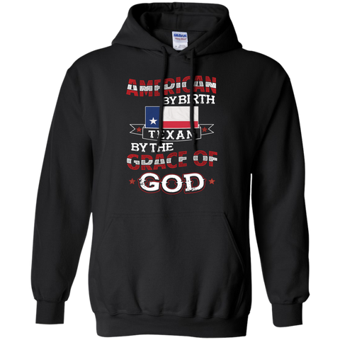 american by birth, texan by the grace of god T-Shirt