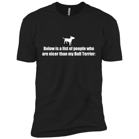 below is a list of people - bull terrier T-Shirt