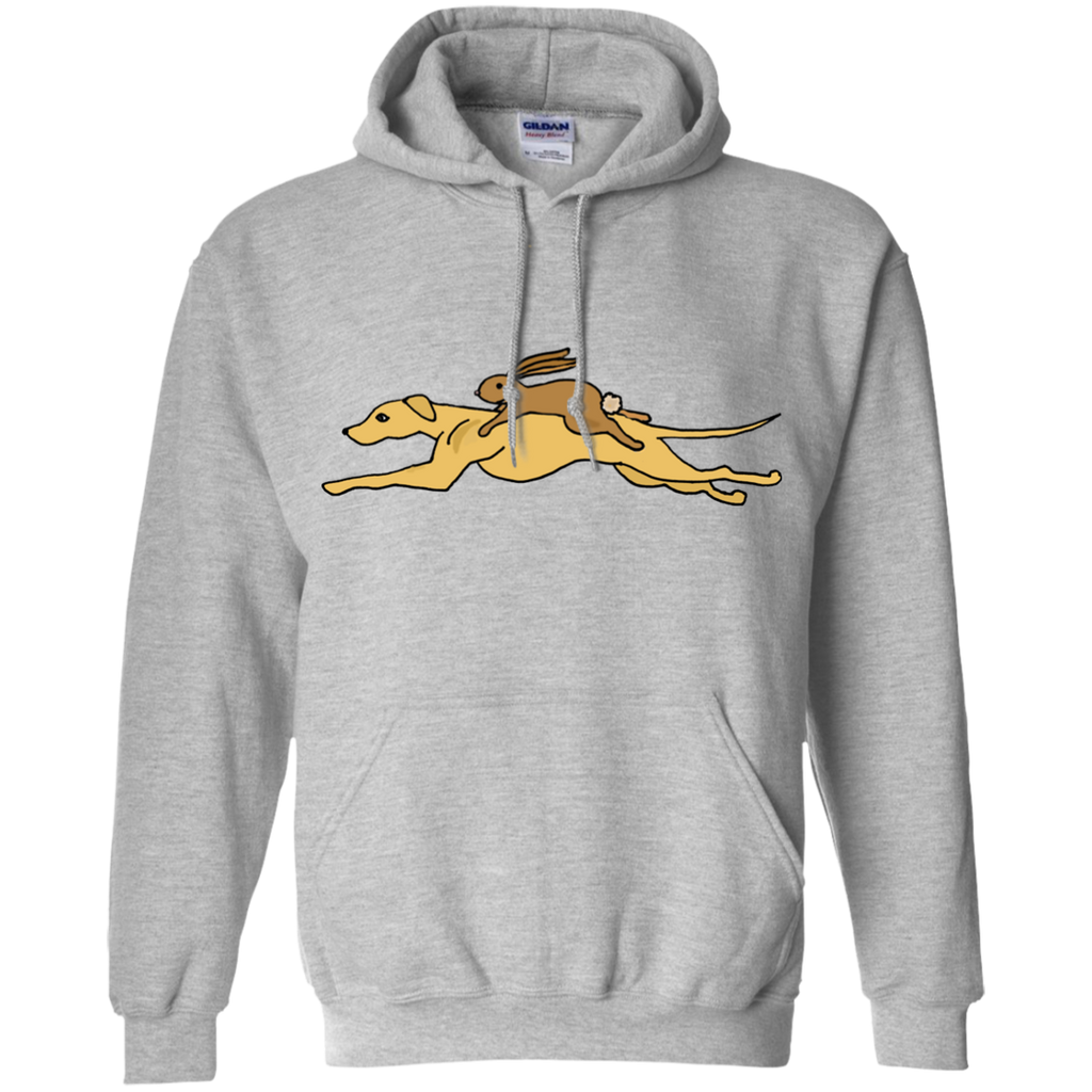 cool funny racing greyhound with rabbit riding him T-Shirt