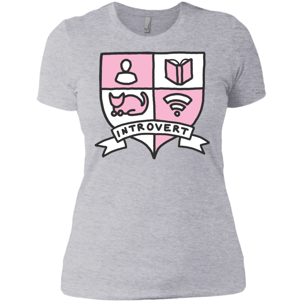introvert reading book wifi cats awkward crest sweatshirt T-Shirt