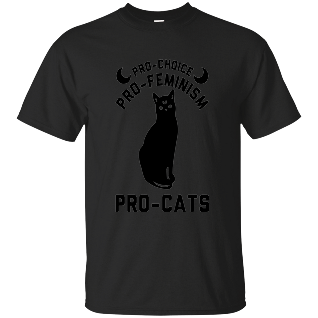 Pro-Choice Pro-Feminism Pro-Cats Feminist T-Shirt G200 Gildan Ultra Cotton T-Shirt