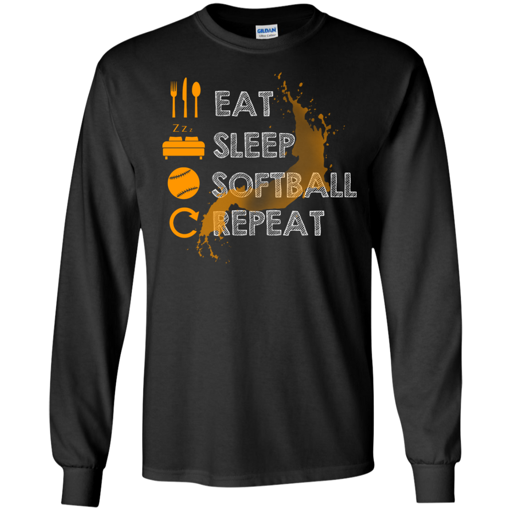 eat, sleep, softball and repeat T-Shirt