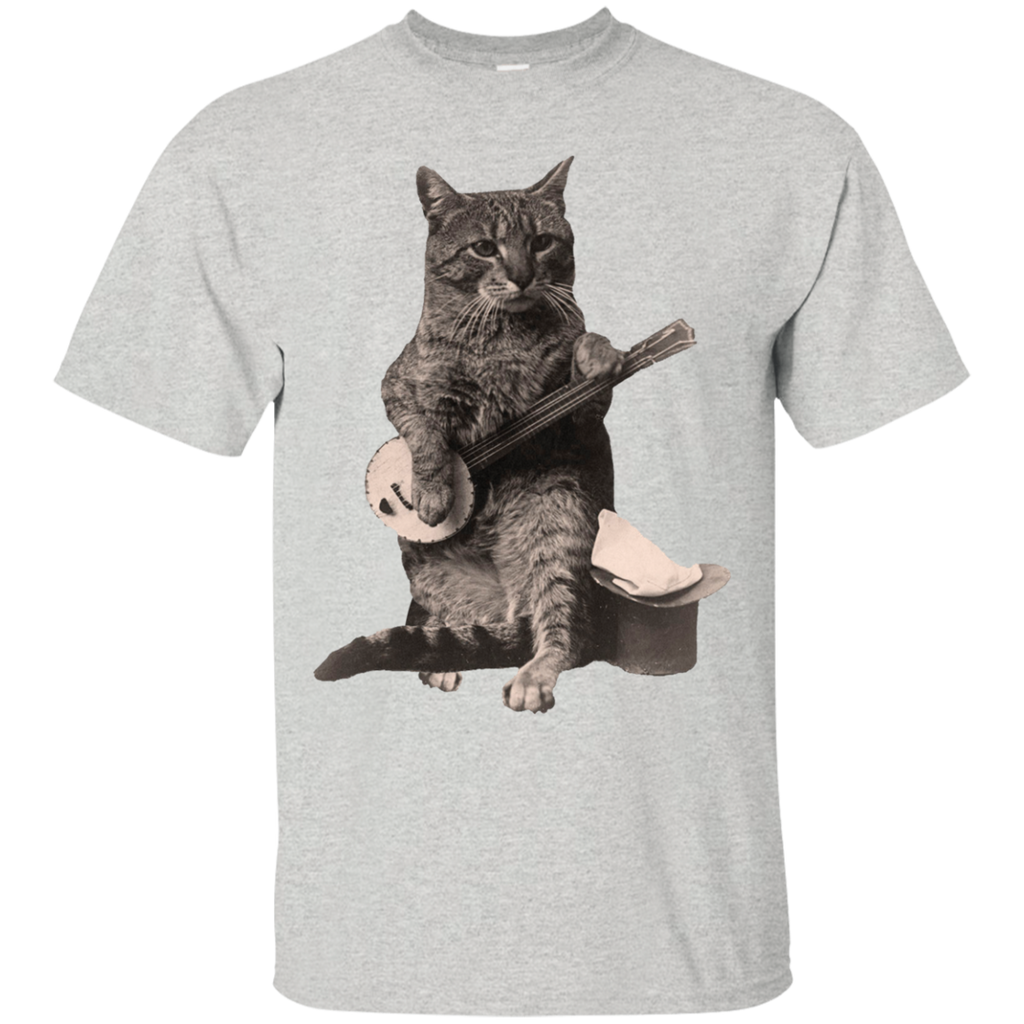 cat playing banjo guitar sweatshirt T-Shirt