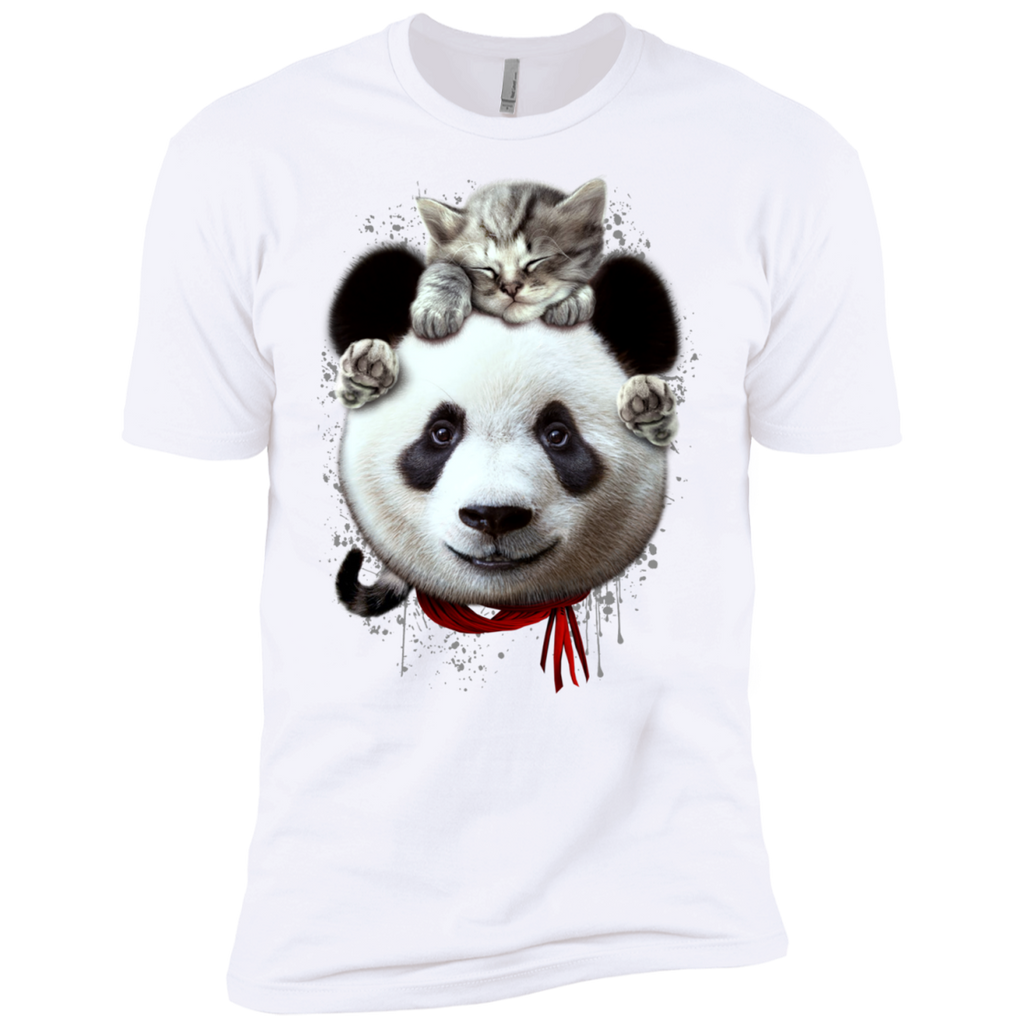 cat on panda T-Shirt
