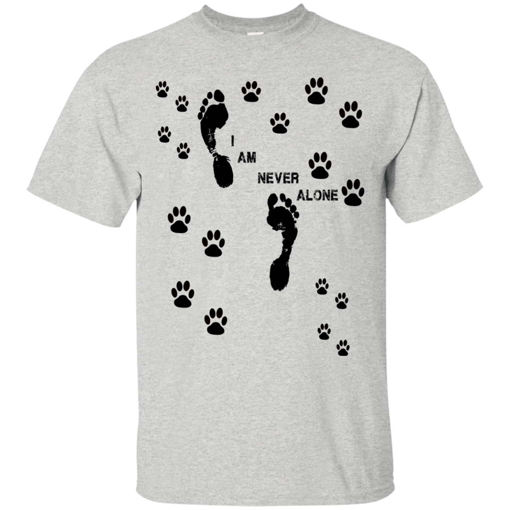 footprints i am never alone T-Shirt