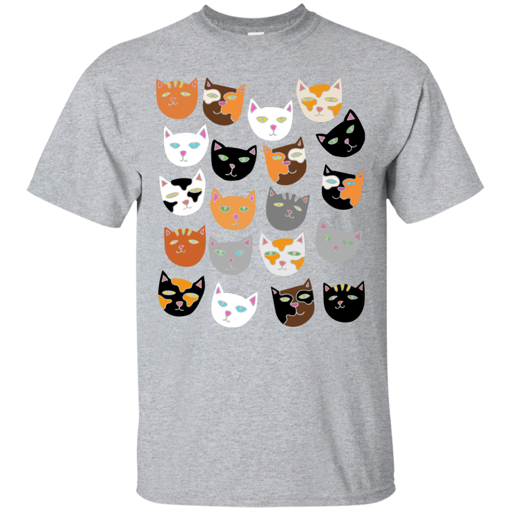 crazy cat lady pattern cats sweatshirt T-Shirt