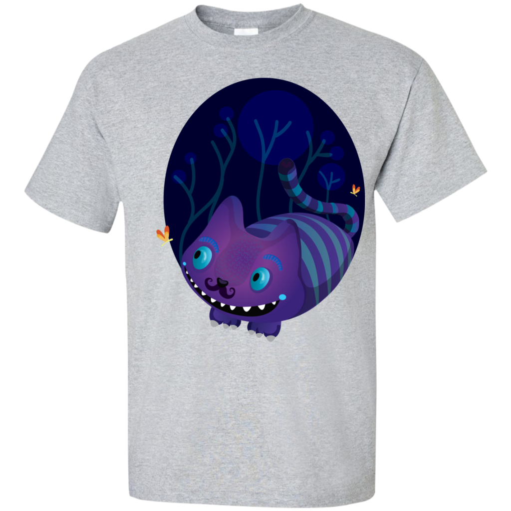 cheshire mustache cat t- T-Shirt
