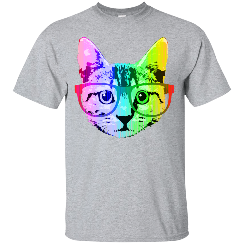 funny rainbow cat sweatshirt T-Shirt