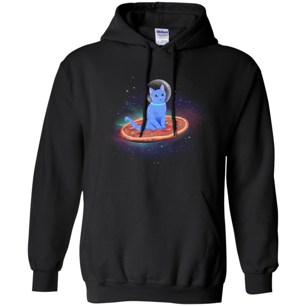 cat, pizza, space t- T-Shirt