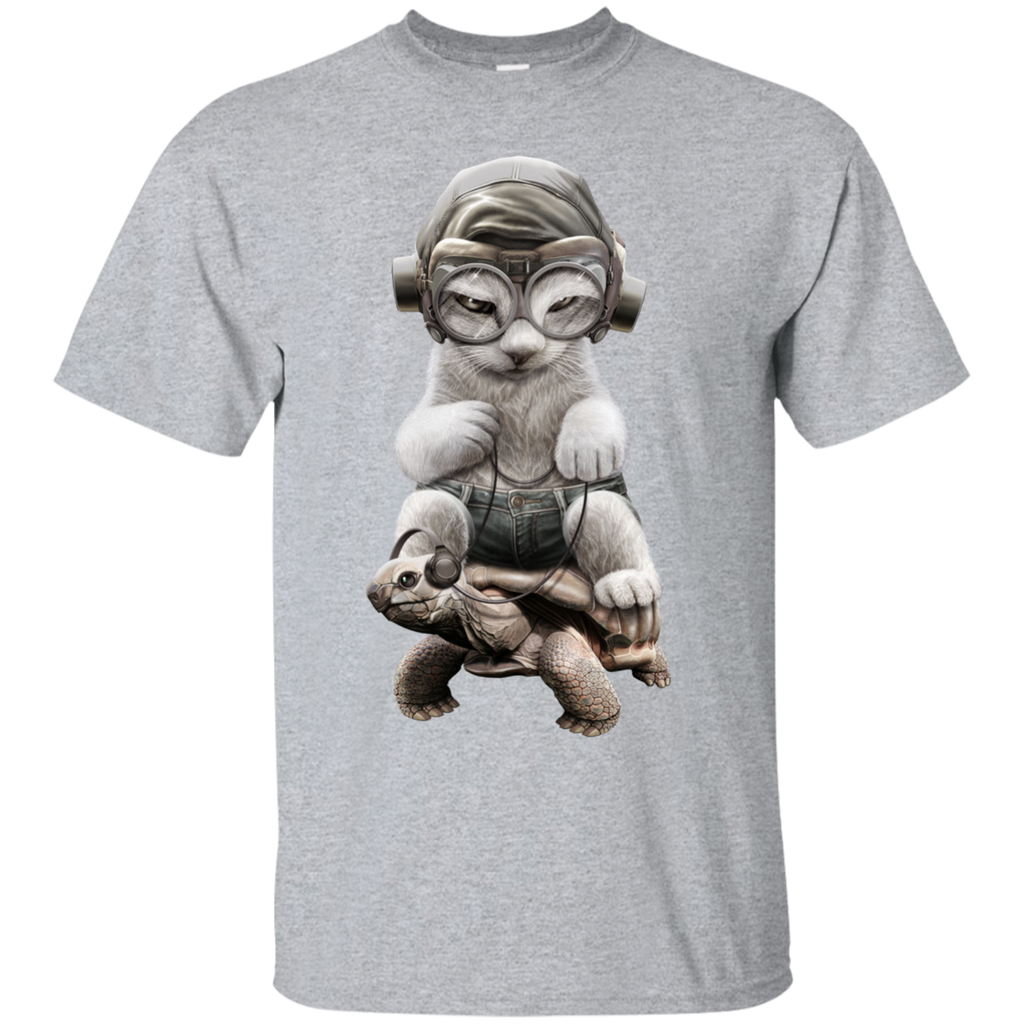 cat riding tortoise sweatshirt T-Shirt