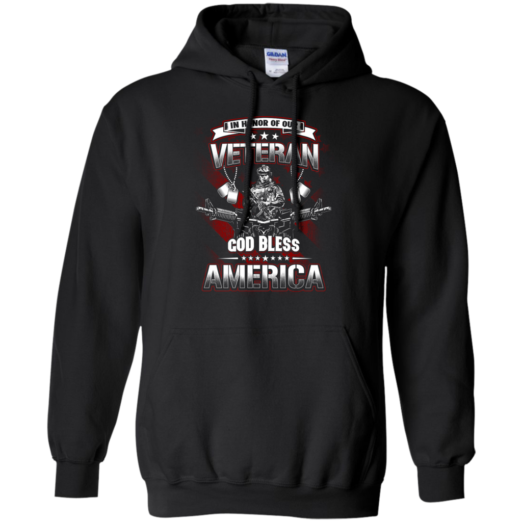 in honor of our veteran god bless america T-Shirt