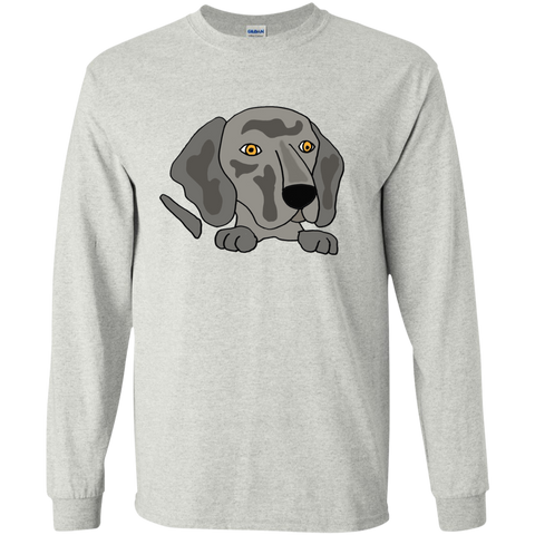 funny cute weimaraner puppy dog art T-Shirt