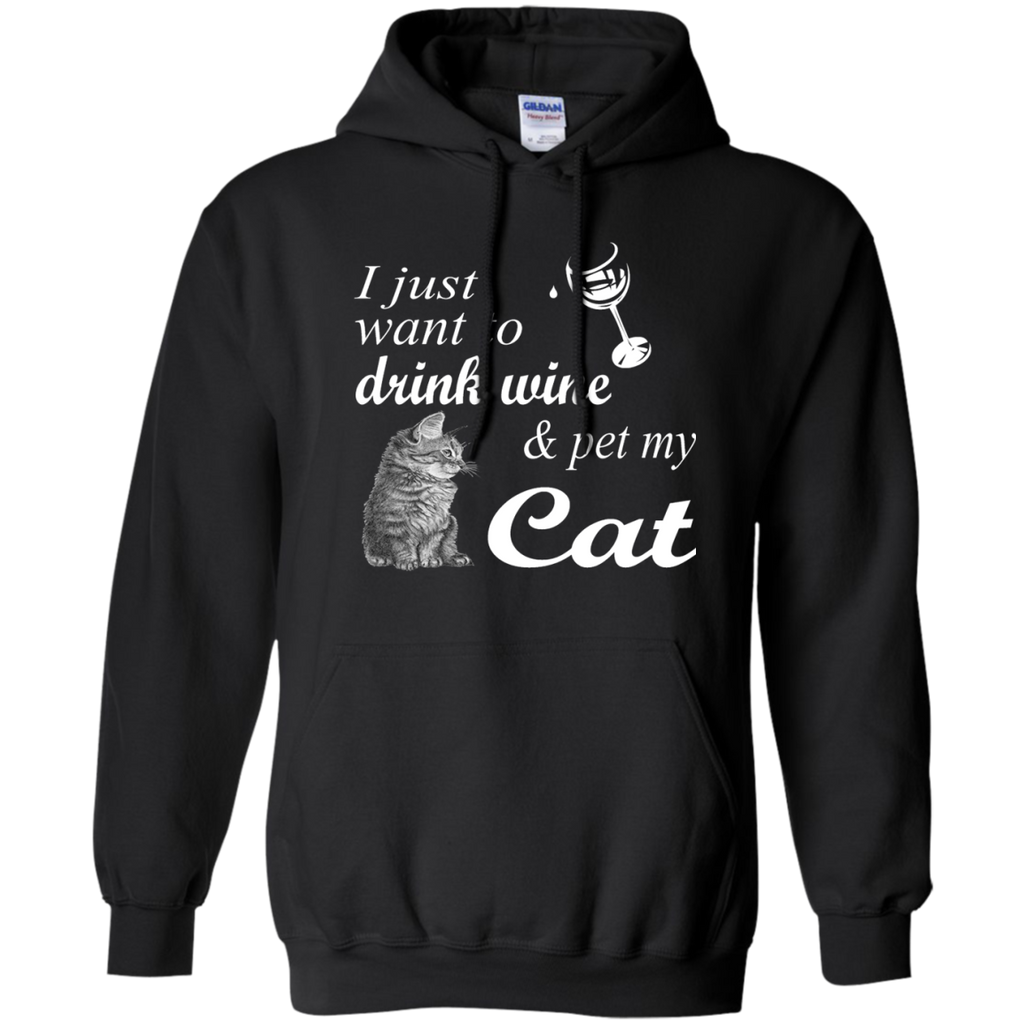 drink wine & pet my cat T-Shirt