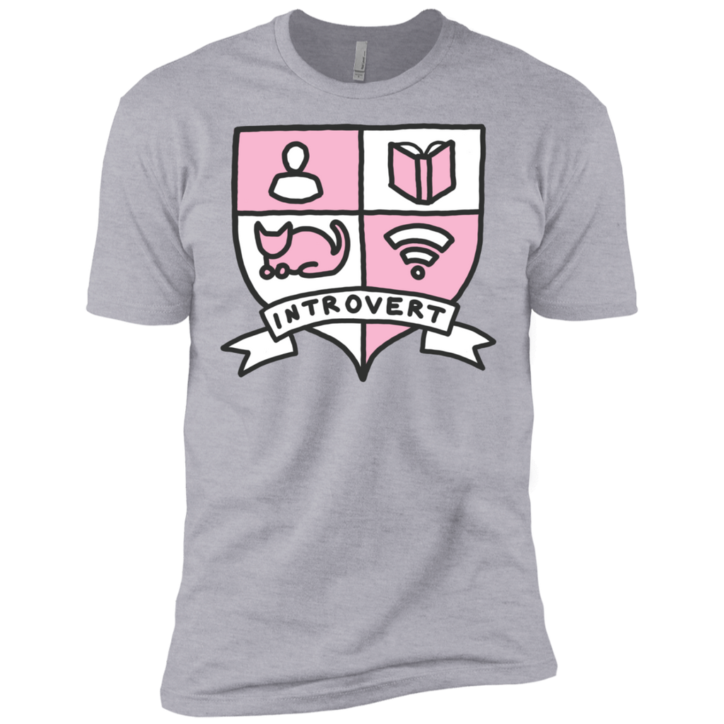 introvert reading book wifi cats awkward crest sweatshirt T-Shirt