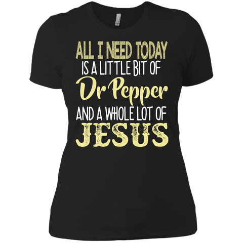 all i need is a little bit of dr pepper and a whole lot of jesus tank-tshirts T-Shirt