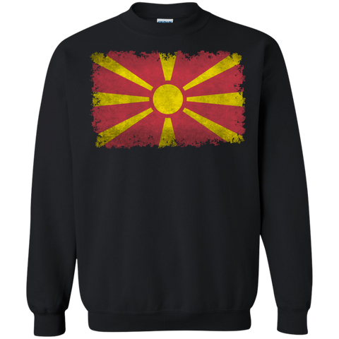 flag of macedonia in vintage retro style T-Shirt